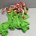 MelonBoat Christmas Chair Back Covers: 4Pcs Green Red Bows Dining Chair Covers, Chair Back Covers for Xmas Holiday Home Kitchen Decorations Dining Room, Office