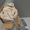 Westinghouse Electric Blanket Queen Size, Super Cozy Soft Flannel 84"" x 90"" Heated Blanket with 10 Fast Heating Levels & 1-12 Auto-Off, Machine Washable, ETL&FCC Certification, Beige