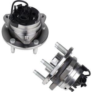 KUSATEC 513214 2PCS Front Wheel Bearing and Hub Assembly Fit For Chevy Cobalt HHR 2008 2009 2010, Chevy Malibu 2004-2012, Pontiac G6 2005-2010, 5 Lugs w/ABS