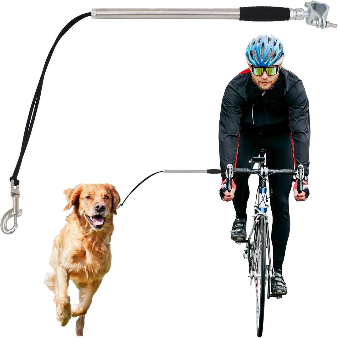 Hands-Free Bicycle Dog Leash, Dog Bike Leash Attachment with Quick Connect Mechanism, Ideal for Cycling, Jogging, and Outdoor Activities