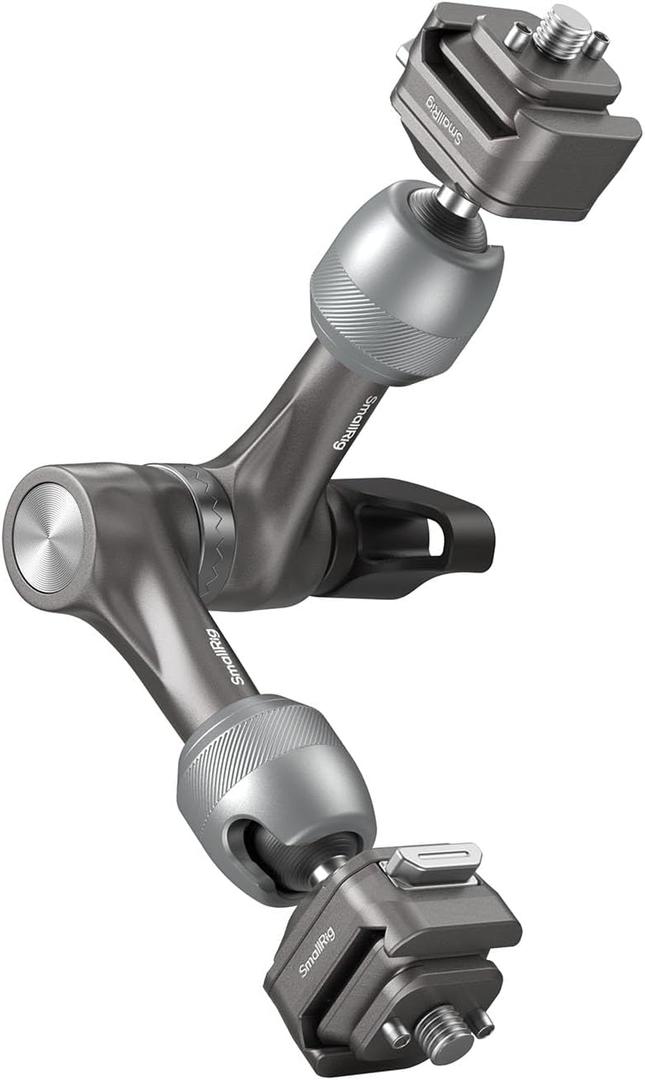 SMALLRIG 7" Rosette Magic Arm, HawkLock H21 Quick Release Structure, w 1/4"-20 Screws and Anti-Twist Pins, for Monitors, Lights, Max Load Cpacity 3.5kg