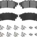 Rear Ceramic Brake Pads Set for Toyota Highlander 14-19, Sienna 11-20, Prius V 12-17, Mirai 16-19, for Lexus RX350, RX450h, IS350, GS350, GS450h 4PCS