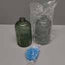 2 Pack 14oz Glass Soap Dispenser with Black Pump  Refillable for Hand Soap, Dish Soap, Lotion, Suited for Kitchen, Bathroom & Laundry Room(Olive Green)