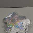 Sweetude 24 Pcs Star Shaped Party Favor Bags with Handle Mini Iridescent Paper Gift Goodie Bags for Holiday Wedding Birthday Party Supplies (Chic Style)