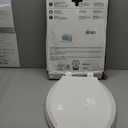 KOHLER 4636-RL-0 Cachet ReadyLatch Elongated Slow Close Toilet Seat, Soft Close Toilet Seat Quiet Lid, Contoured Grip-Tight Bumpers Installation Hardware, Apartment Essentials, White