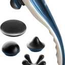 Wahl Deep Tissue Corded Long Handle Percussion Massager - Handheld Therapy with Variable Intensity to Relieve Pain in The Back, Neck, Shoulders, Muscles, & Legs  FSA Eligible - Model 4290-300 (1 Count (Pack of 1))