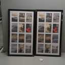 12 Opening 4x6 Black Collage Picture Frames Set of 2, Multiple Frames for Displaying 6x4 Photos with White Mat