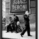 Poster Master Vintage Photograph Poster - Travel Print - Men in a Street of Napoli, Italy, Black & White, Minimalist - 8x10 UNFRAMED Wall Art - Gift for Artist, Friend - Wall Decor for Home, Office (Style-18)