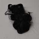 FLUFYMOOZ Ponytail Extension, 18 Inch Claw Clip Ponytail Extension, Wavy Curly Claw Clip in Ponytail Hair Extensions, Natural Fake Ponytail Synthetic Hairpiece for Women (Natural Black)