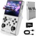 R40s Pro Handheld Game Console, Retro Gaming Console with 3.5-in IPS Screen, 256GB Memory Built-in 30,000 HD Video Games, Portable Video Game Consoles with 3800mAh Battery (White)