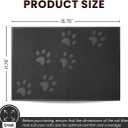 Andalus Small Cat Litter Mat, Pack of 1 - Waterproof, Non-Slip & Easy to Clean Cat Litter Box Mat for Extra Efficient Pet Litter-Trapping, Grey (15.75 X 11.75)