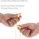 Howard Leight by Honeywell Laser Lite High Visibility Disposable Foam Earplugs, 100-Pairs, Pink/Yellow, LL-30