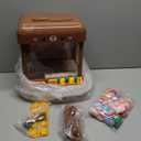 Large Claw Machine for Kids Adults with Prizes, Adjustable Sound & Light, Mini Vending Machine for Girls Boys, Electronic Arcade Crane Game, Candy Dispenser Toy for Party Birthday Gifts, Bear