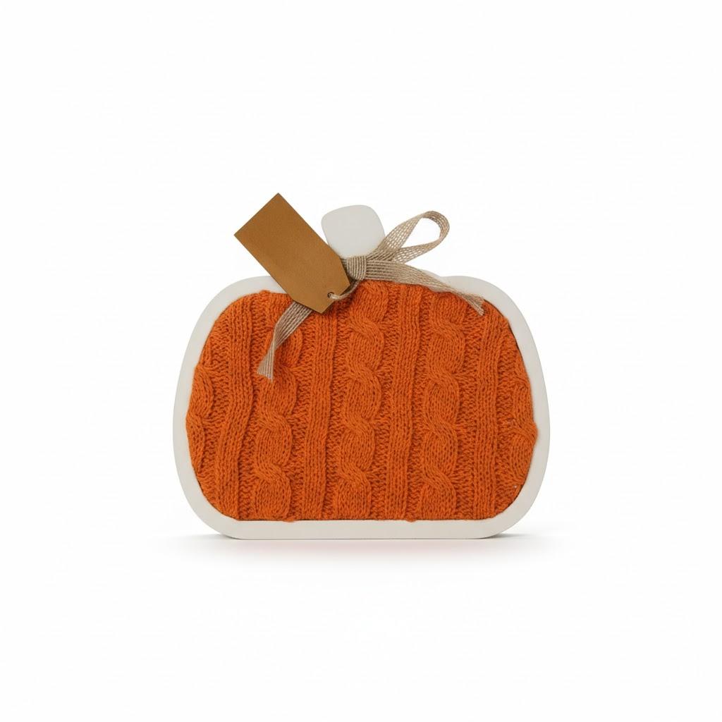 HH 6.6in Table Decor Pumpkin Sweater