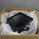 Worth Garden 2-Pack Plastic Urn Planters for Outdoor Plants, 22'' Black Tall Round Classic Resin Traditional Flower Pots - 15 in. Dia. Large Imitation Stone Decorative Pot Patio Deck Front Porch