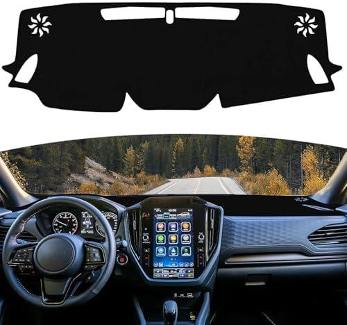 FormiPow Dash Mat for 2025 Subaru Forester, Non-Slip Dash Covers, UV Protection, Premium Suede, Car Dashboard Protector & Sunshield (Black)
