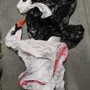 Hungdao 2 Pcs 4 ft Wedding Swan Floatie Inflatable Pool Floats Large Bride Groom Rubber Swan for Wedding Bridal Bachelorette Party Decoration Engagement Gifts (Not Include Wreath and Air Pump)
