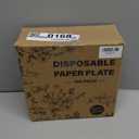 Kochorie 100 Pieces Sage Green Floral Paper Plates 9 Inches Disposable Green Flower Scalloped Plates Vintage Floral Dinner Dessert Decorative Plate for Wedding Baby Shower Birthday Party Supplies