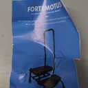 FORTEMOTUS Step Stool with Handle - Heavy Duty 2 Step Stool for Adults Elderly, Holds up to 450 lbs, Black