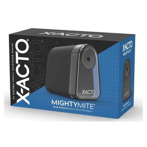 X-ACTO Pencil Sharpener, Mighty Mite Electric Pencil Sharpener, With Pencil Saver®, SafeStart® Motor, Black, 1 Count - Home, Office, School, Teacher Supplies