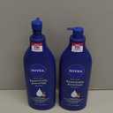 NIVEA Essentially Enriched Body Lotion for Very Dry Skin with Hyaluronic Acid, Almond Oil and Deep Nourishing Serum, 72-Hour Body Moisturizer, 16.9 Fl Oz Pump Bottle, Pack of 2