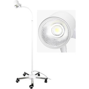 Exam Light 12W LED Medical Exam Lamp Mobile Surgical Examination Lamp Stainless Steel 5-Legged Base