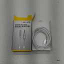 Acoustix 3.5mm to Apple Lightning Braided Auxiliary Cable - White - 6'