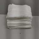 Amazon basics 100% cotton Lightweight quick-dry hand towels, 8-pack, White, 28" x 16"