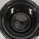 KOOC Small Slow Cooker, 0.65 Quart, Free Liners Included, Upgraded Ceramic Pot, Nutrient Loss Reduction, Sauces, Stews & Dips, Stainless Steel, Black, Round