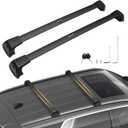 Powerty Roof Rack Cross Bars for 2019-2023 Hyundai Santa Fe & Santa Fe Hybrid Accessories with Flush Side Rails, 268 LBS Heavy Duty Anti-Theft Lockable Roof Rails Crossbars Luggage Racks