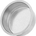 Coffee Filter Basket, Premium Stainless Steel Double Layer Pressurized Espresso Filter Basket 51mm for Portafilter Home Barista Use