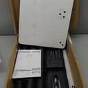 Rfiver Swivel Floor TV Stand with Mount for 32-60 inch TVs up to 88 lbs, Height Adjustable Tall TV Stand with Wood Base, Saving Space Design for Bedroom, Living Room and Corner, Max VESA 400x400mm (Black)