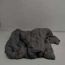 Down Camping Blanket - Lightweight, Packable, Warm & Puffy Outdoor Travel Quilt for Sleep, Hiking, Backpacking, Stadium, Festivals, Water-Resistant Sleeping Bag 55"x79" (Storm Gray)