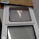 Cat Door for Window, Fits 31"-36" Width Windows, Quick-Fit Pet Door Window Insert, 4 Locking Mechanisms, Magnetic Closure Window Cat Doors Safety & Weatherproof