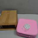 Makeup Bag with Led Mirror,with 3 Color Setting & 10x Magnifying Mirror, Portable Storage and Adjustable Dividers Travel Makeup Bag,for Women and Makeup Artists Large Makeup Cases-Dark Pink