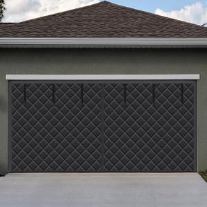 Oiyeefo Winter Garage Door Screen,16 x 7Ft Garage Door Insulation Kit 2 Car, Magnetic Thermal Insulated Garage Cover Curtain,Heavy Duty Garage Privacy Screen, Weatherproof Soundproof, Blackout