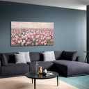 Kalormore Tulip Flower Framed Canvas Wall Art Modern Wildflower Wall Decor Large Elegant Floral Artwork for Living Room Bedroom Office (Pink), 48"L x 24"W