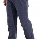 KFUBUO Men's Lightweight Ripstop Tactical Cargo Pants, Water Resistant Hiking Work Pants Relaxed Fit Black (32W x 30L, Cool Gray)