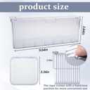 Press on nail storage 12 PCS Acrylic Nail Storage Box - Portable Versatile Organizer for Press - On Nails, Jewelry and More with 60 Pcs Adhesive Double Sided Tape