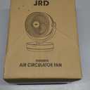 JRD 13 lnch 28dB Quiet Desk Fans for Bedroom, Room Fan with Remote,90 Oscillating Table Fan,120 Adjustable Tilt,3 Speeds, 7H Timer for Whole Room Home Office Living Room (Black)