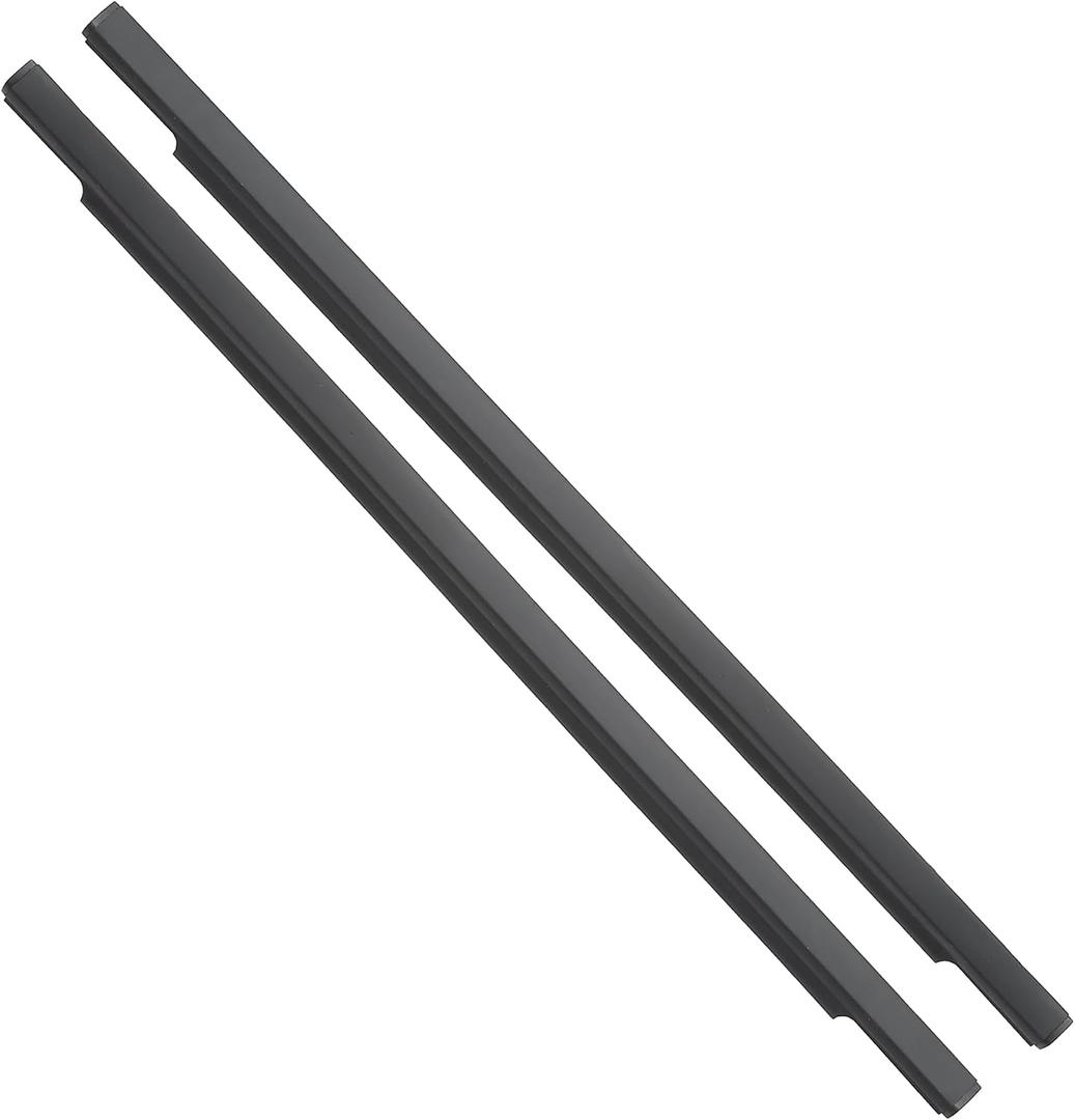 Motoforti Rear Left Right Door Window Belt Weatherstrip, Window Weatherstrip, for Toyota FJ Cruiser 2007-2014, Rubber, Black, 1 Pair