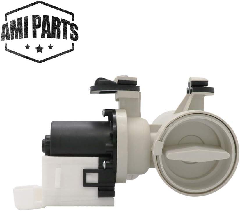 wpw10730972 W10130913 Washer Drain Pump Assembly Compatible with kenmore he2 plus whirlpool 9200 duet washer by AMI PARTS