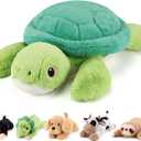 gnomantic Turtle Weighted Stuffed Animals - 22 Inch 4.5 Pounds Weighted Plushies Sea Turtle Stuffed Animal - Big Tortoise Plush Pillow - Cute Plush Toys Gifts for Kids & Adults (22" 4.5 lbs)