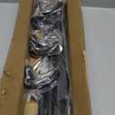 GXOACKJ Black Wrap Around Curtain Rods for Windows 28 to 60 inch,2 Pack 5/8 inch Adjustable Wrap Around Curtain Rod, Blackout Rods for Bedroom & Outdoor