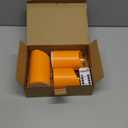 Homemory Halloween Orange Flameless Candles, Fall Candles, Outdoor Waterproof Flickering Battery Operated LED Pillar Candles with Remote and Timers, Won't Melt Plastic, Set of 3