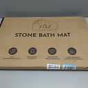 Stone Bath Mat for Bathroom Quick Drying, Non-Slip Shower Mat Super Absorbent Bath Stone Mat Water Absorbing Bathmat, 23 x 15, Swiss Coffee