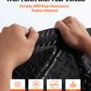 VEVOR Rubber Flooring Roll, 4 x 15 ft SBR Diamond-Plate Rubber Mat, 3mm Thickened, Easy to Clean, Customizable Size, Non-Slip Floor Protector Mat for Under Cars, Garage, Warehouse, Industry Gym, Black