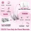 Natural Lash Clusters Kit 8-18mm with 5mm Bottom Lashes Natural Eye Lashes Wispy Lash Clusters False Eyelash Clusters DIY Lash Extension Kit with Bond & Seal Glue Remover Tweezers(U18 Lash Kits)