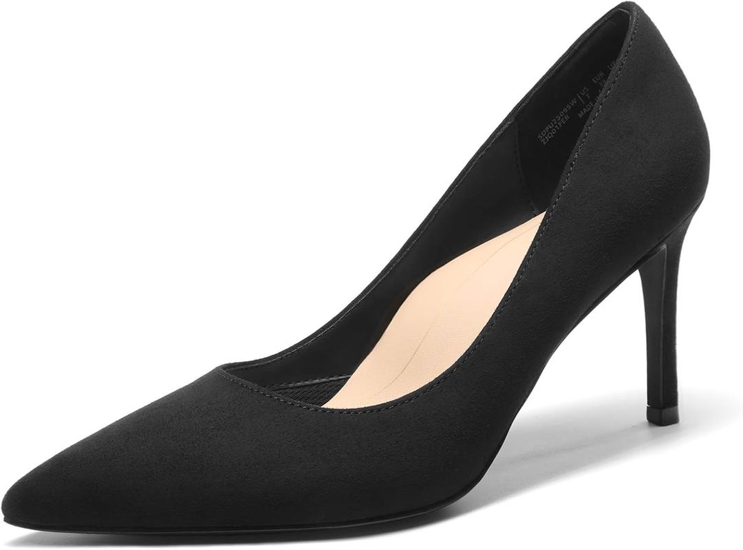 DREAM PAIRS Women's High Heels Pump Closed Pointed Toe Slip On Stiletto Dress Shoes Fashion Wedding Bridal Work Office Comfortable Pumps Shoes (7)