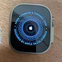 Apple Watch Ultra [GPS + Cellular 49mm] Titanium Case with Midnight Ocean Band, One Size 